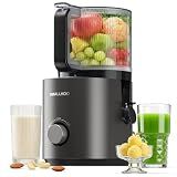3-in-1 Juicer Machines, Cold Press Juicer 7“ Large Chute & 120oz – for Whole Vegetables & Fruits, High Juice Yield | Nut Milk | Natural Sorbet, Sliver