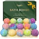 Bath Bombs for Women Gift Set, 15 Pcs Handmade Bubble Bathbombs, Shea & Coco Butter Dry Skin Moisturize, SPA Relaxing Gifts for Women & Men, Her, Girls, Wife, Birthday