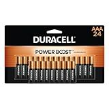 Duracell Coppertop AAA Batteries with Power Boost Ingredients, Triple A Batteries, 24 Count (Pack of 1) for Household and Office Devices, Alkaline AAA Battery