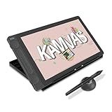 HUION Kamvas 13 (Gen 3) Drawing Tablet with Screen,13.3" Full-Laminated Art Tablet with Anti-Sparkle Canvas Glass 2.0, 99% sRGB, PenTech 4.0, 16384 Pen Pressure, Dual Dial for PC, Mac, Android, Black