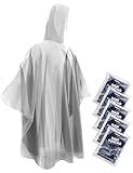Hagon PRO Disposable Rain Ponchos for Adults (5 Pack)