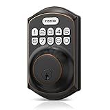 TEEHO TE001 Keyless Entry Deadbolt with Keypad for Front Door, Bronze