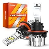 SEALIGHT H13 9008 Light Bulb, 46,000LM Super Brighter, 6500K Cool White H13 Off Road Light or Fog Light Bulbs, Pack of 2