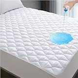 Lunsing Twin XL Mattress Protector for College Dorm, Soft Breathable Waterproof Twin Extra Long Size Mattress Pad Cover, 6-16 inches Deep Pocket, White