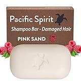 Pacific Spirit Shampoo bar for damaged hair hair with Coconut Oil & Raspberry Extract, Sulfate-Free, Soap-Free, Zero Waste, Vegan, Eco-Friendly, 3.53 Oz