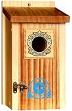 SISTERBIRD Preminum Bluebird Houses for Outside, Wooden Bluebird House, Birdhouses for Outdoors Courtyard, Festival Bird Nesting, Assembly Bird Box, Bluebird House (Assembly Completed)