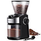 SHARDOR Burr Coffee Grinder, Electric Coffee Bean Grinder with 32 Grind Settings, 40s Adjustable Timer, Chamber Cleaning Button for Home Use