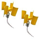 2PCS Vertical Axis Wind Turbine Generator Model DIY Physics Science Experiment Kit Educational Teaching Instrument for Learners Power Generation Principle Research