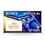 Sony BRAVIA 8 II 65 Inch TV, QD OLED, 4K Smart Google TV, XR Processor with AI Technology, Ultra Slim Design, 120hz Television, Dolby Vision/Atmos, Exclusive Features for PS5, K-65XR80M2, 2025 Model