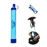 Ready Filter Personal Water Filter Straw – Ultralight & Durable Water Purifier for Hiking, Camping, Travel, Survival Gear – Portable, BPA-Free, Emergency Filtration for Outdoor Adventures