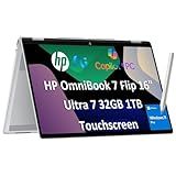 2026 HP OmniBook 7 Flip 2-in-1 Laptop (16" FHD+ Touchscreen, Intel Core Ultra 7 258V, 32GB DDR5 RAM, 1TB SSD, Arc GPU (16GB), Pen) Next Gen Envy 16 x360, AI Copilot+ PC, IR Webcam, Wi-Fi 7, Win 11 Pro