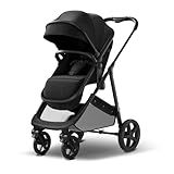 Mompush Wiz 2 in 1 Baby Stroller with Bassinet Mode, Convertible Infant Stroller for Newborn and Toddler with Reversible Seat and Large UPF 50+ Canopy
