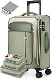 Softside Expandable Carry On Luggage, 20in Carry on Suitcase with Wheels