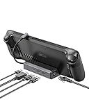 JSAUX Docking Station for Steam Deck/ROG Ally/Legion Go/MSI Claw, 5-in-1 Steam Deck Dock with HDMI 4K@60Hz, 100Mbps Ethernet, Dual USB A 2.0 and 100W Charge Compatible with Steam Deck OLED-HB0602
