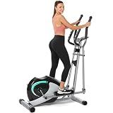 THERUN Elliptical Exercise Machine, Magnetic Elliptical Machine for Home (Green)