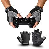 Gaming Gloves for Sweaty Hands Breathable Gaming Gloves for Esports Dedales Gamer Profesionales Sim Racing Gloves Men Half Finger Gamer Gloves for VR,PS4/PS5,Xbox,Computer,PC,Comfort and Good Grip