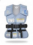 Gokiz 801 Child Restraint Vest – Lightweight Portable Car Seat Belt Positioner, Travel Safety Harness (Ages 3–6, Light Blue)