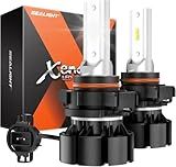 SEALIGHT 5201 5202 Led Fog Light Bulbs, 14,000 Lumens 600% High Bright Super Heat Dissipation PS19W PS24W Fog Lights Led, 6500K Cool White 50000HRS Lifespan 5202 Fog Light Bulb for Interior Lighting
