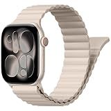 Magnetic Sport Bands for Apple Watch Band 40mm 38mm 41mm 42mm 44mm 45mm 46mm iWatch bands for Women Men,Silicone Loop Strap Wristband for Apple Watch Series 12 11 10 9 8 7 6 5 4 3 SE 3/2nd Ultra 49mm