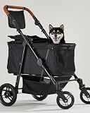 Zoosky Medium Dog Stroller for Large Dogs, Pet Stroller, Up to 66lbs