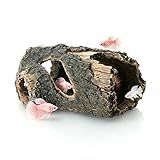 Fnaumdol Aquarium Decorations Fish Tank Decor Betta Cave Accessories Ornament for for Fish Shrimp Reptiles to Play Hide Rest Breed, Small