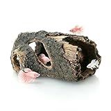 Fnaumdol Aquarium Decorations Fish Tank Decor Betta Cave Accessories Ornament for for Fish Shrimp Reptiles to Play Hide Rest Breed, Small