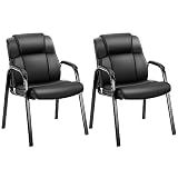 OLIXIS Office Waiting Room Chairs Set of 2, Stationary Side Guest Chair