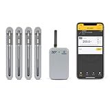 ThermoWorks RFX | Smart Wireless Meat Thermometer | Wi-Fi & Radio Frequency | Stronger Signal Than Bluetooth | Meat Probe for Use in Smoker, Grill, BBQ, Oven - 4-Probe Kit