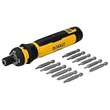 DEWALT Cordless Screwdriver, 4V USB Rechargeable Electric Screwdriver with 12 pcs Screwdriver Bit Set, LED Light, FLEXDRIVE Control, Compact, Ergonomic (DWHT66719)
