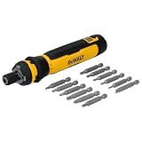 DEWALT Cordless Screwdriver, 4V USB Rechargeable Electric Screwdriver with 12 pcs Screwdriver Bit Set, LED Light, FLEXDRIVE Control, Compact, Ergonomic (DWHT66719)