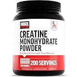 Force Factor Creatine Monohydrate Powder, 5g Micronized Dose to Support Muscle Growth, Strength, Recovery, Cognitive Health & Memory, Unflavored, 200 Servings