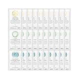 #OOTD Hydrating Soothing Sheet Masks Gift Set for Skincare, Korean Vegan Sheet Mask for Dry, Sensitive Skin, Calming, Smoothing, Brightening, Collagen, Ceramide, Cica, Hyaluronic Acid 30EA