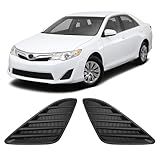 TULMTT Front Fog Light Cover Compatible with 2012 2013 2014 Camry L/LE/XLE/Hybrid (XLE, LE), ABS Front Fog Lamp Cover trim for Left &Right Side Replaces for 5212806260 5212706260