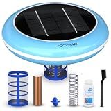POOLSPARX Solar Pool Ionizer – Copper Pool Ionizer for Above Ground & Inground Pools up to 45,000 Gallons – Solar Powered Pool Ionizer System