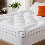 BEDLORE Queen Mattress Topper, Thick Pillow Top Bed Cover Soft Mattress Pad