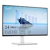 Dell 24 Plus Monitor - S2425HSM - 23.8-inch FHD (1920x1080) 144Hz 1ms Display, 2 x 3W Speakers, HDMI Connectivity, Height/Tilt/Pivot/Swivel Adjustability, AMD FreeSync - Ash White