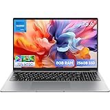 EYY 15.6" Laptop Computer, Win 11 Laptops with 8GB RAM 256GB SSD, 100% sRGB Screen, Celeron N4000 Processor(up to 2.6GHz) Notebook, Dual Band WiFi丨BT 4.2丨HDMI丨5000mAh Battery