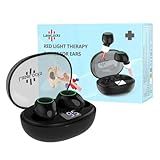 Red Light Therapy for Ears, 650nm Ear Wellness Device, Red Light Therapy Device, Bluetooth Headset Design, with Charging Case & 2 Pairs of Silicone Ear Tips