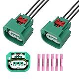 HiSport Headlight Connector Wiring Harness Replace 68064997AA 16 AWG Compatible with Chrysler Jeep Headlight Daytime Running Lamp Parking Light H13
