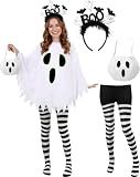 Wuclad Halloween Costumes for Women Adult,Glow in Dark Ghost Costume Women