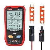 FrogBro Upgrade Solar Panel Tester Meter Photovoltaic Multimeter 800W, Solar MPPT Meter with Large Ultra Clear LCD, Smart MPPT Open Circuit Voltage Troubleshooting Utility Tool for Solar PV Testing