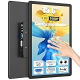 MAGEX 15.6" Touchscreen Monitor, HDMI VGA DVI FHD 1080p IPS Rp Pi Touch Screen Monitor 10-Point Touch Display with Remote Control Speakers VESA Touch Screen for PC, Pi, POS, Kiosk, Industrial