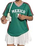 Mexico Jersey Women Mexico Shirt Mexican Flag Top Brazil Soccer Jersey