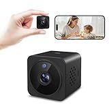 YISPK Hidden Camera 1080P HD WiFi Camera - Mini Nanny Cam with Night Vision & Motion Detection - Indoor/Outdoor Wireless Security Cam for Home, Car, Baby & Pet Monitoring(Black)