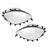 NewYall Pair Left and Right Clear Headlight Lens Covers with Gaskets for Chevrolet Corvette C6 2005-2013