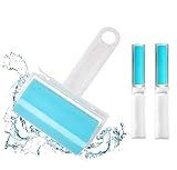 NUOBUT Reusable Sticky Lint Roller 3 Pack, Large & 2 Mini for Pet Hair