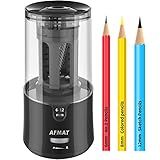 AFMAT Electric Pencil Sharpener - Auto Stop, Super Sharp & Fast, Plug in Pencil Sharpener for 6-12mm No.2/Colored Pencils - Classroom/Office/Home PS92