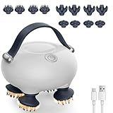 IOOKNA Head Massager for Scalp Electric Scalp Massager with 3 Adjustable Speeds, 12 Detachable Claws & Tangle-Resistant Design, Portable Hair Massager Gift for Mom, Dad, Wife, or Husband