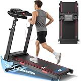 Treadmill for Home with 20% Auto Incline, Walking Pad with Handle Bar