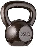 Amazon Basics Cast Iron Kettlebell, 35 pound, Black